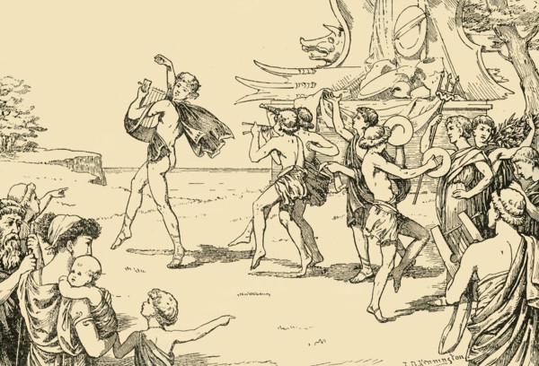 Sophocles Leading the Chorus of Youths', 1890.