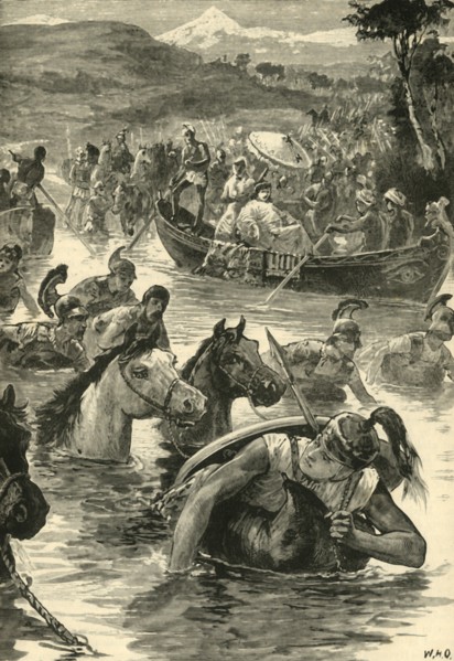 The Macedonians Crossing the Jaxartes', 1890.
