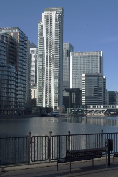 Docklands and Canary Wharf, London, England, UK, 2/3/10.