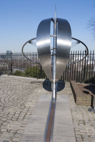 Greenwich Prime Meridian, London, England, UK, 2/3/10.