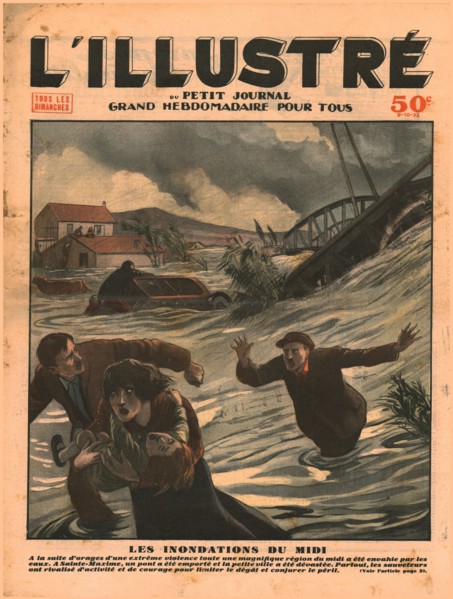 Flooding in southern France,1932