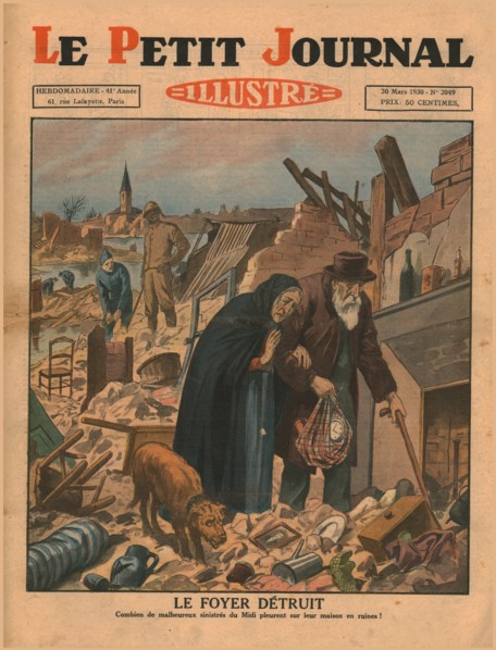 A home destroyed,1930