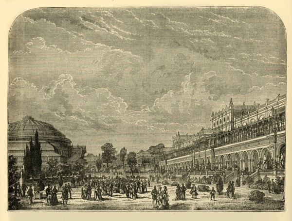 'The Horticultural Garden and Exhibition Building', c1876
