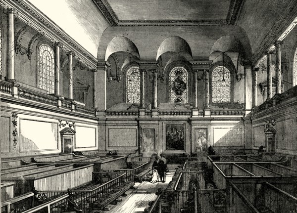 'Interior of the Chapel of the Foundling Hospital', c1876