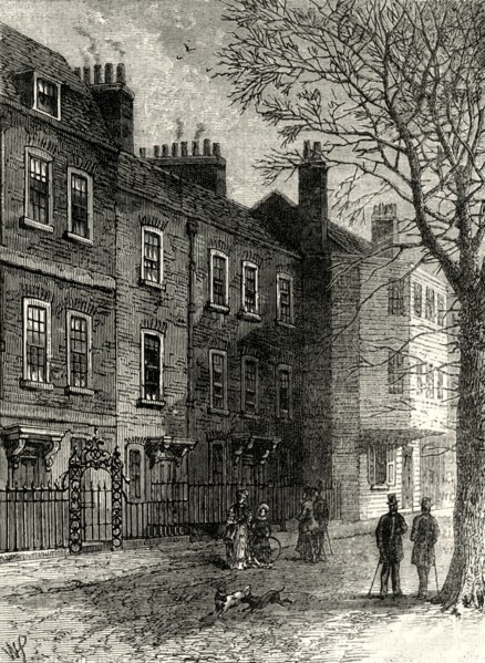 'Old Houses in Church Row', c1876