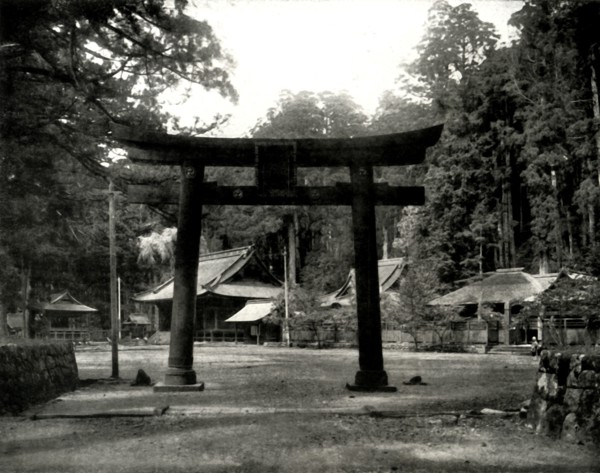 'Entrance to a Shinto Temple, in the Nikko district of Japan'