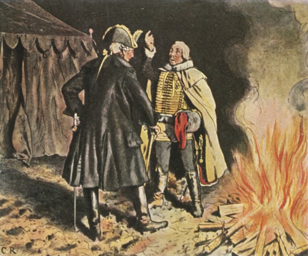 In the Bunzelwitz camp, September 1761