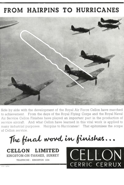 'From Hairpins to Hurricanes - Cellon Limited',1941