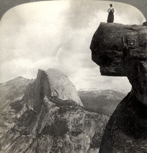 'Overlooking Nature's Grandest Scenery - from Glacier Point (N,