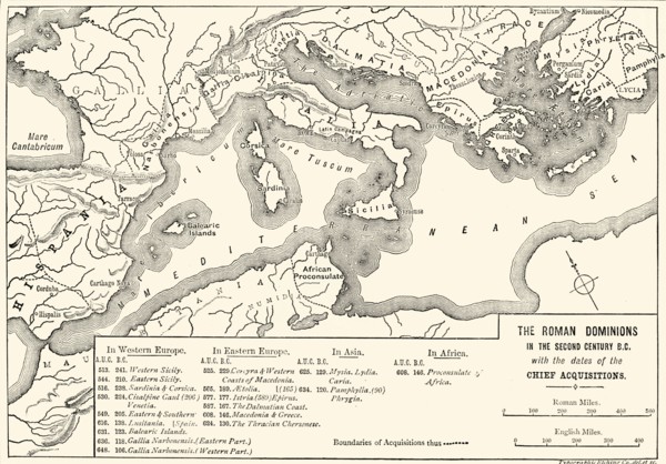 'The Roman Dominions in the Second Century B,
