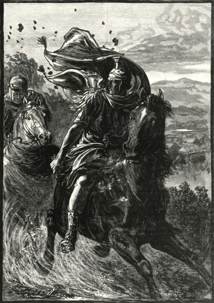 'Flight of Pompey from the Battle-Field of Pharsalia',1890