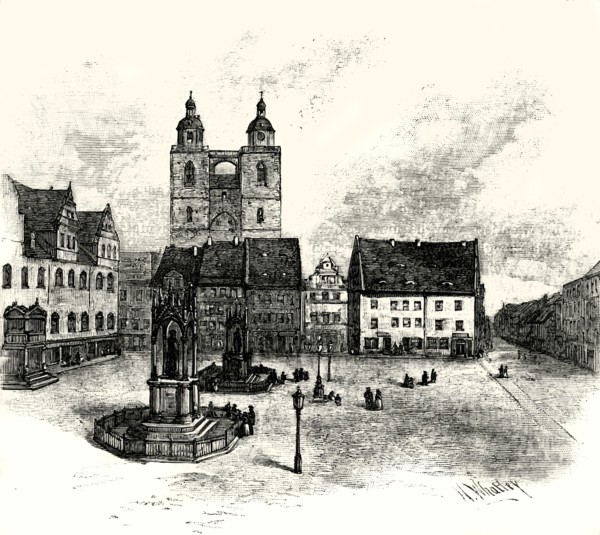 'The Market Square, Wittenberg'