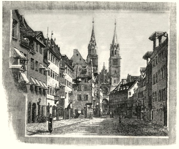 'Karolinen-Strasse and Church of St,