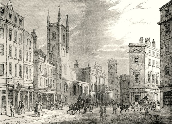 'The Old Bank of England, Looking from the Mansion House'