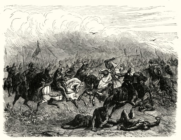 'Defeat of Abdalrahman at Poitiers', (732AD)