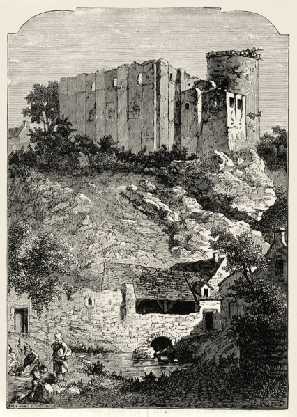 'The Castle of Falaise and Fountain of Arlette',1890