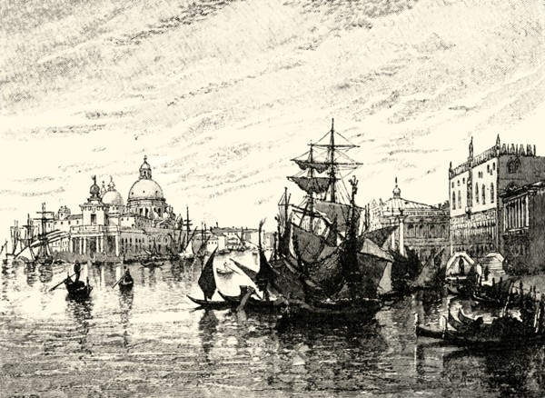 'Venice: View from the Riva Degli Schiavoni',1890
