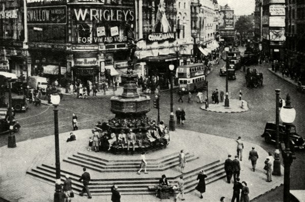 'One of London's best-loved statues is that of Eros which surmounts the fountain at Piccadilly Circu Creator: Unknown,
