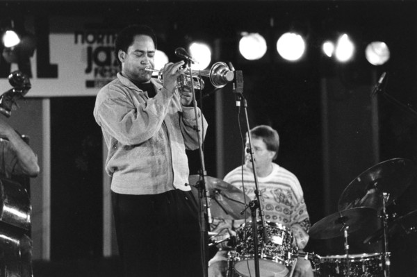 Jon Faddis, American jazz trumpeter, North Sea Jazz Festival, The Hague, Holland, c1991. Creator: Brian Foskett.