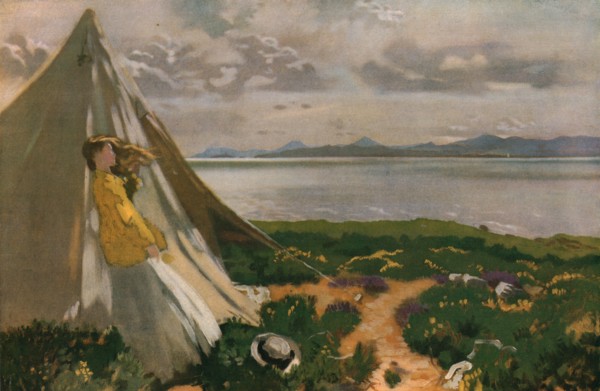 'A Breezy Day: Howth Head', early 20th century, (c1930).  Creator: William Newenham Montague Orpen.