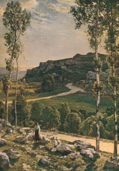 'A Mountain Road in Provence', 1904, (c1930). Creator: Herbert Edwin Pelham Hughes-Stanton.