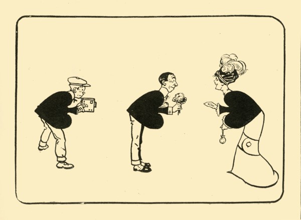 The Greeting on the three of spades', 1910. Creator: Unknown.