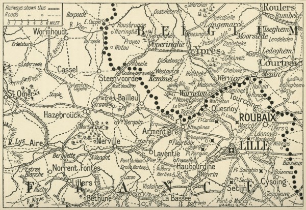 'The Theatre of War in Flanders', 1914, (c1920).  Creator: Unknown.