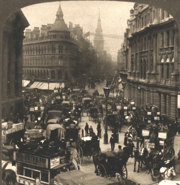 'Cheapside, London', 1896. Creator: Works and Sun Sculpture Studios.