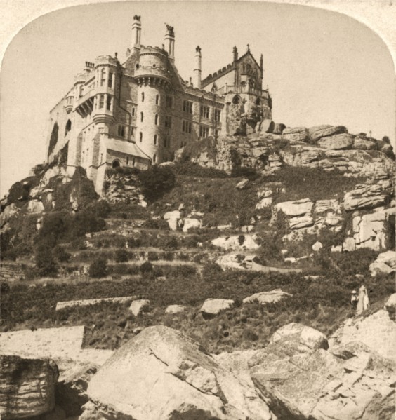'St. Michael's Mount, Benedictine Monastery, Penzance, Cornwall', 1900.   Creator: Works and Sun Sculpture Studios.