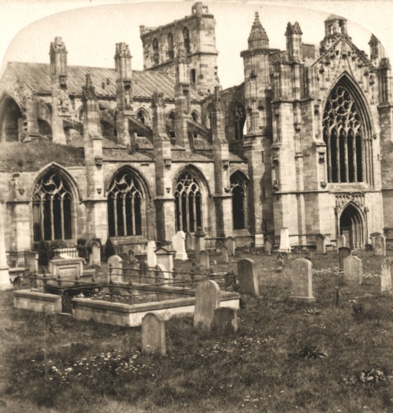 'Melrose Abbey, Melrose, Scotland', 1896.  Creator: Works and Sun Sculpture Studios.