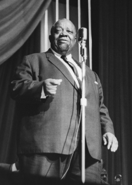 Jimmy Rushing with the Basie Band, London, 1963. Creator: Brian Foskett.