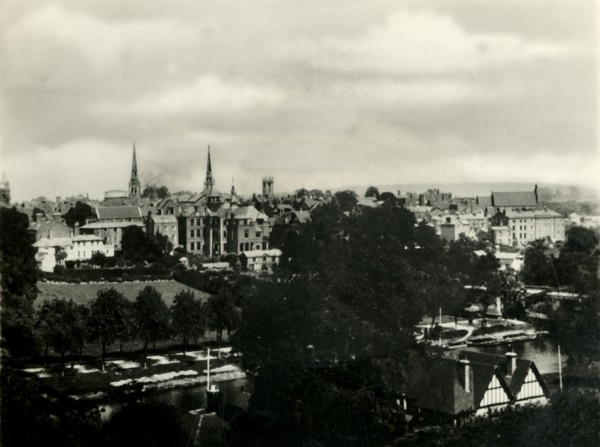 'Shrewsbury from the Schools', c1920s. Creator: Unknown.