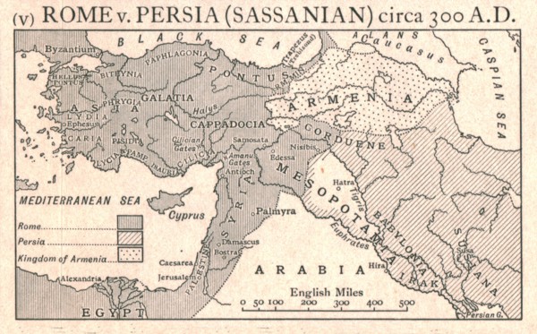'Rome v. Persia (Sassanian), circa 300 A.D.', c1915.  Creator: Emery Walker Ltd.