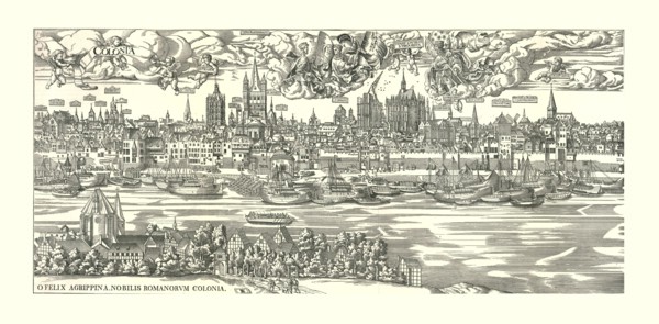 'Cologne on the Rhine in 1530'. Creator: Unknown.
