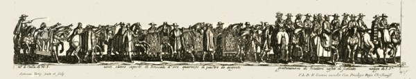 Procession of officials and nobles, late 16th-early 17th century. Creator: Unknown.