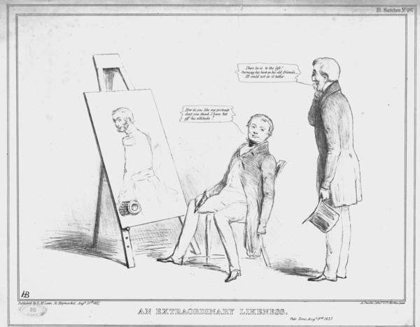 'An Extraordinary Likeness', 1837. Creator: John Doyle.