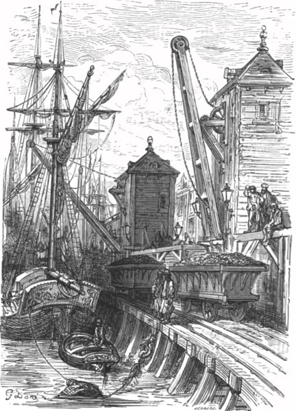 'Poplar Dock', 1872.   Creator: Gustave Doré.