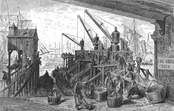 'Limehouse Dock', 1872.  Creator: Gustave Doré.