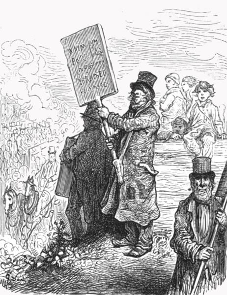 'Bible Hawker', 1872.  Creator: Gustave Doré.