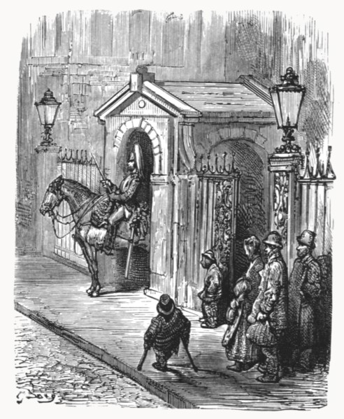 'The Horse Guards', 1872.  Creator: Gustave Doré.