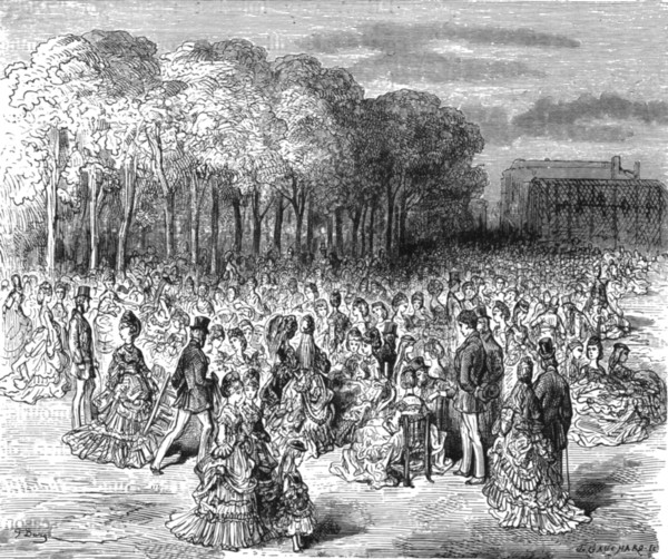 'Zoological Gardens - Sunday Promenade', 1872.  Creator: Gustave Doré.