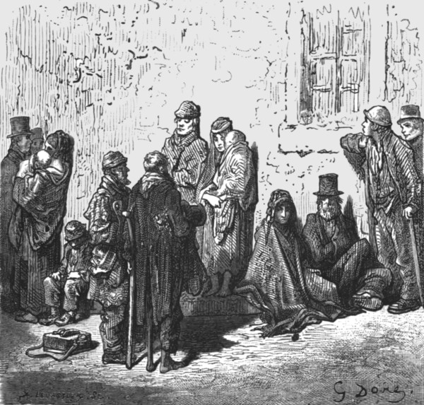 'Waifs and Strays', 1872.  Creator: Gustave Doré.
