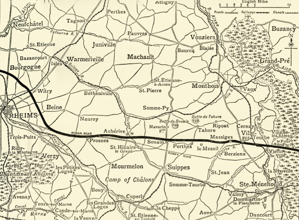 'The Battle-fields of Champagne', First World War, 1915, (c1920). Creator: Unknown.