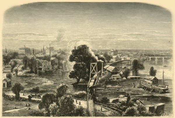'Hartford, from Colt's Factory', 1874.  Creator: James H. Richardson.