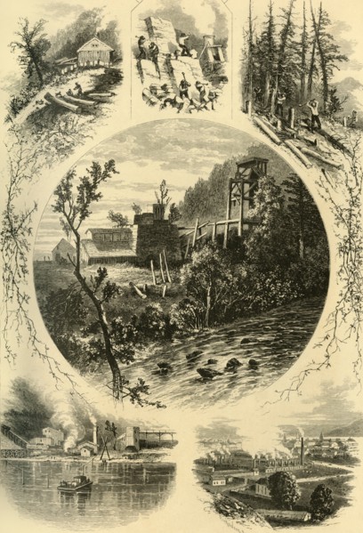 'Scenes on the North Branch of the Susquehanna', 1874. Creator: James H. Richardson.
