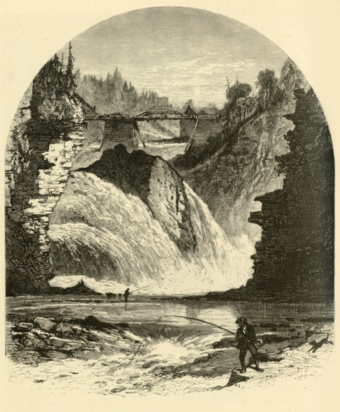 'Birmingham Falls, Ausable Chasm', 1874.  Creator: Harry Fenn.