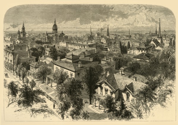 'City of Milwaukee', 1874.  Creator: Alfred Waud.