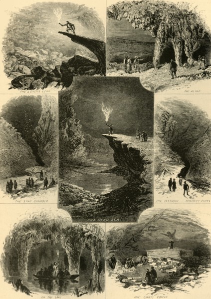 'Scenes in Mammoth Cave', 1874.  Creator: Alfred Waud.