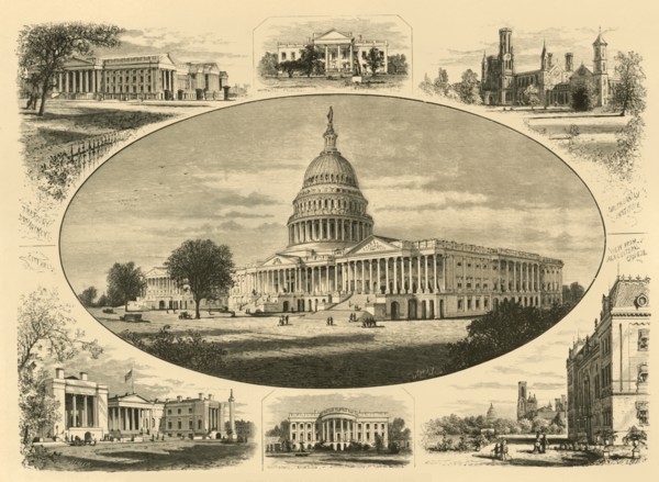 'Public Buildings in Washington', 1874.  Creator: John Filmer.