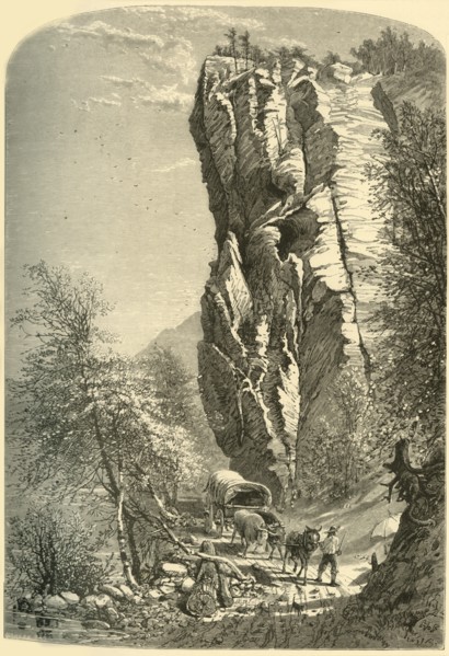 '"The Lovers' Leap" - At Early Sunrise', 1872. Creator: John J. Harley.